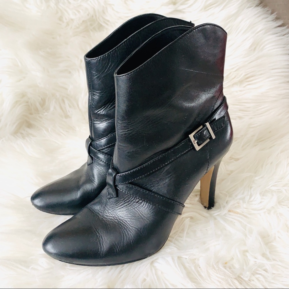 Bcbg generation leather booties high heel size 8
